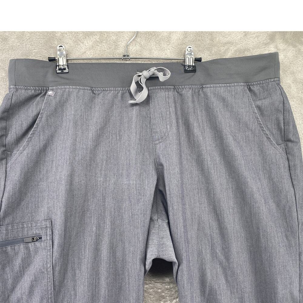 FIGS Technical Collection XXL Gray Slim Jogger Scrub Pants Cargo Medical - Picture 6 of 11
